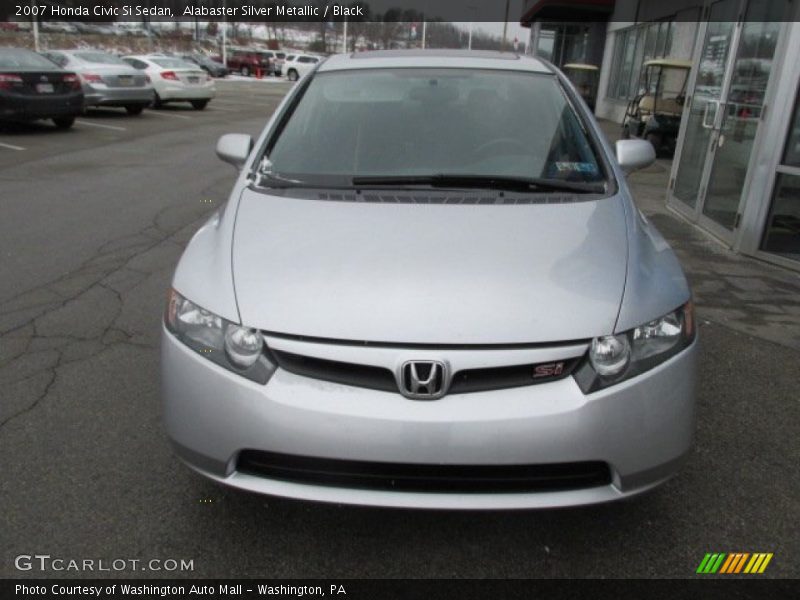 Alabaster Silver Metallic / Black 2007 Honda Civic Si Sedan