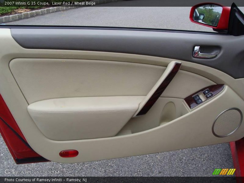 Laser Red / Wheat Beige 2007 Infiniti G 35 Coupe
