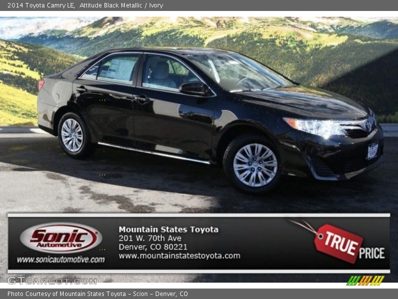 Attitude Black Metallic / Ivory 2014 Toyota Camry LE
