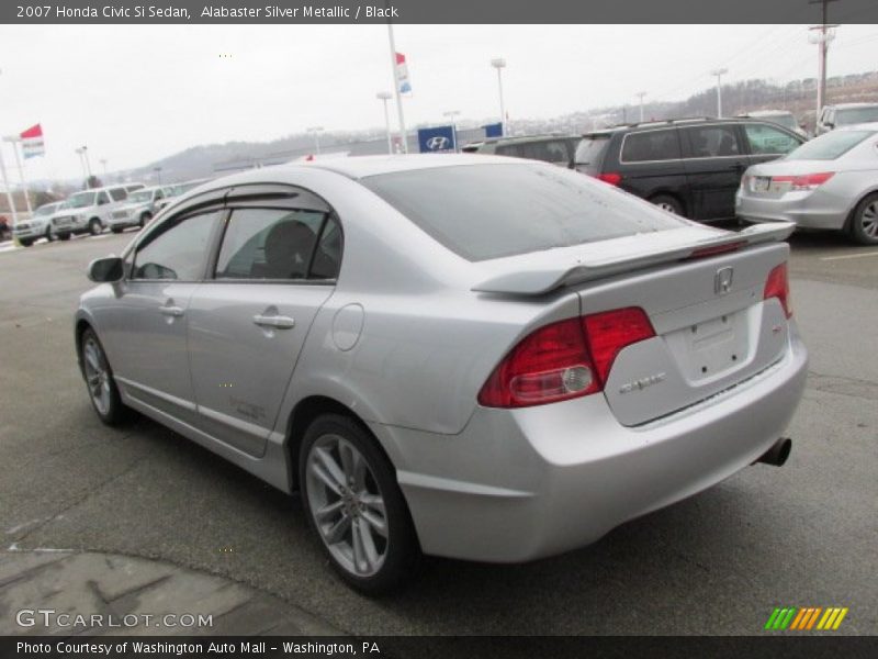 Alabaster Silver Metallic / Black 2007 Honda Civic Si Sedan
