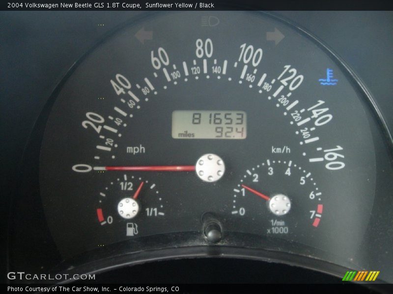 Sunflower Yellow / Black 2004 Volkswagen New Beetle GLS 1.8T Coupe