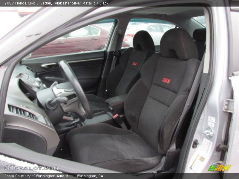 Alabaster Silver Metallic / Black 2007 Honda Civic Si Sedan