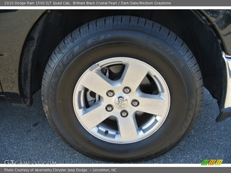 Brilliant Black Crystal Pearl / Dark Slate/Medium Graystone 2010 Dodge Ram 1500 SLT Quad Cab