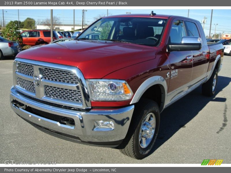 Deep Cherry Red Pearl / Black 2013 Ram 2500 Laramie Mega Cab 4x4