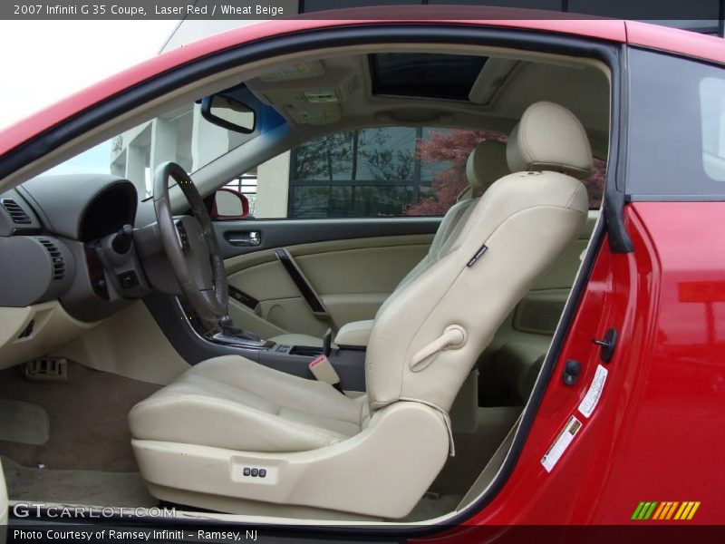 Laser Red / Wheat Beige 2007 Infiniti G 35 Coupe