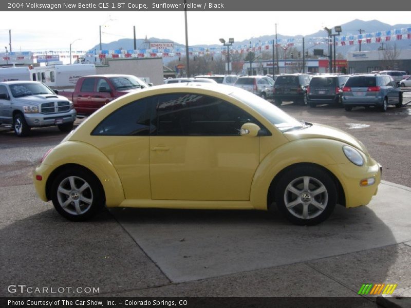 Sunflower Yellow / Black 2004 Volkswagen New Beetle GLS 1.8T Coupe