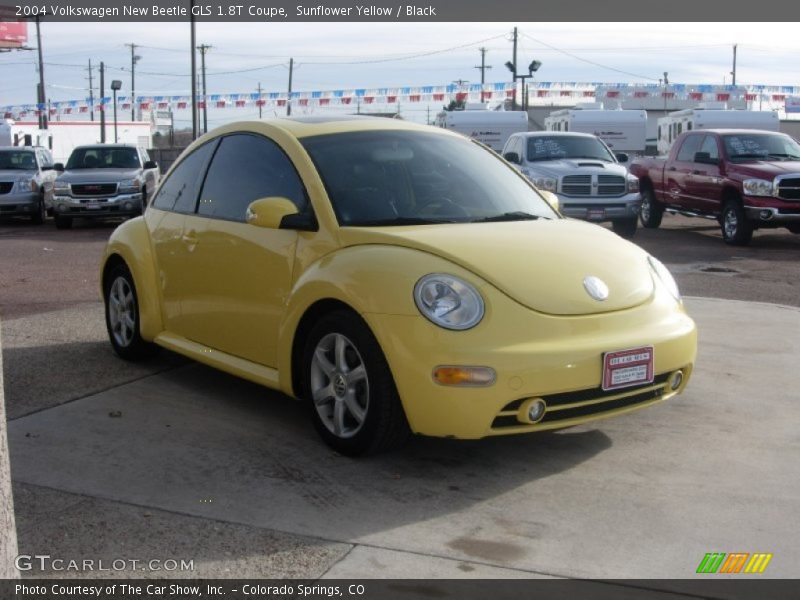 Sunflower Yellow / Black 2004 Volkswagen New Beetle GLS 1.8T Coupe