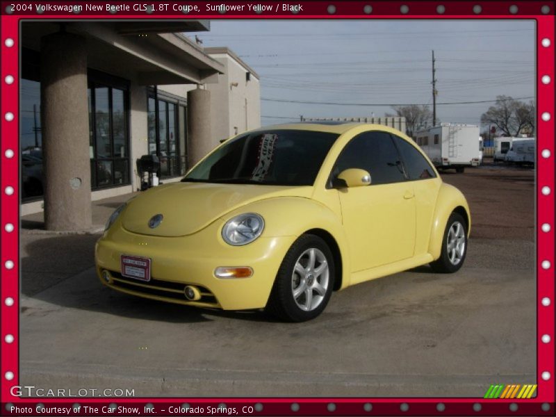 Sunflower Yellow / Black 2004 Volkswagen New Beetle GLS 1.8T Coupe