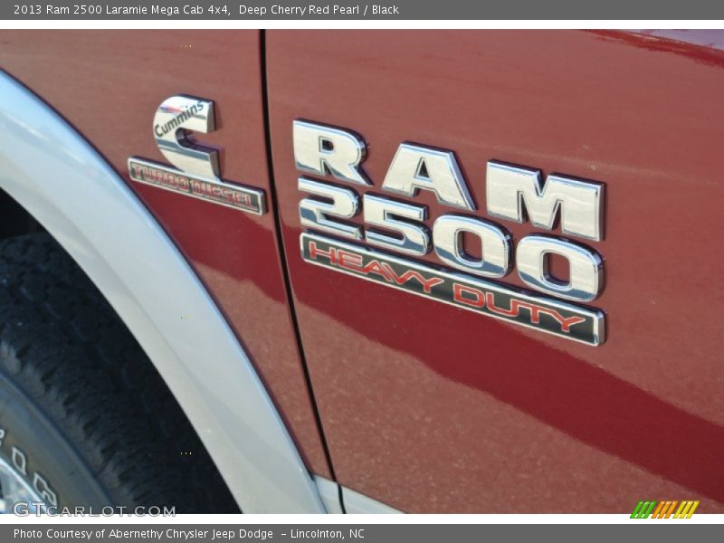 Deep Cherry Red Pearl / Black 2013 Ram 2500 Laramie Mega Cab 4x4