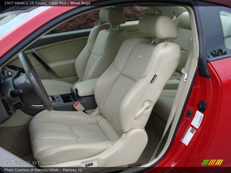 Laser Red / Wheat Beige 2007 Infiniti G 35 Coupe