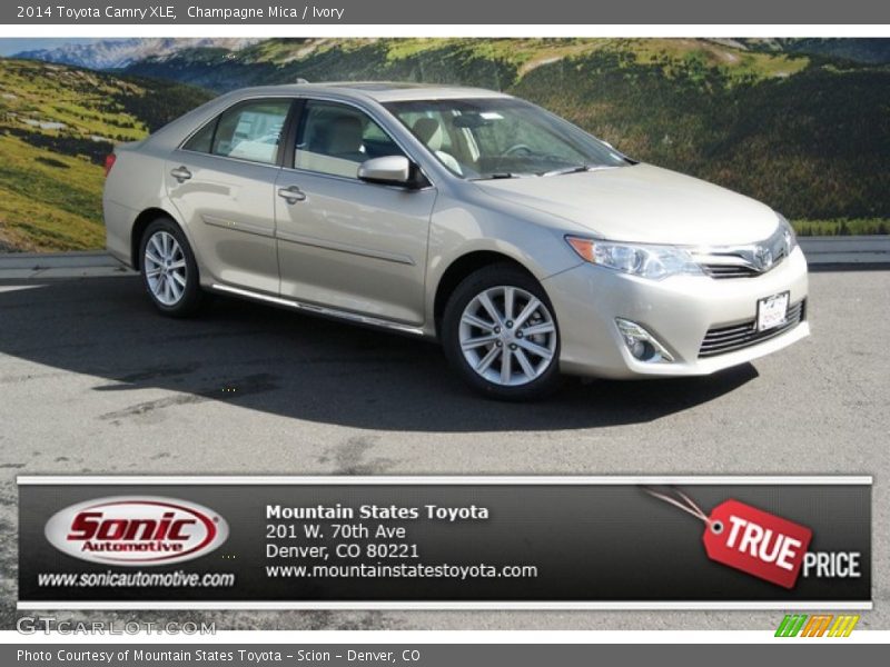 Champagne Mica / Ivory 2014 Toyota Camry XLE