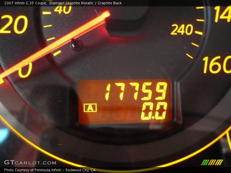 Diamond Graphite Metallic / Graphite Black 2007 Infiniti G 35 Coupe