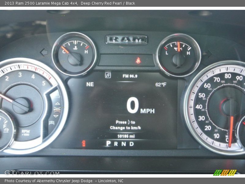 Deep Cherry Red Pearl / Black 2013 Ram 2500 Laramie Mega Cab 4x4