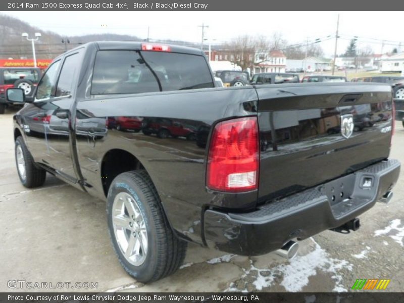 Black / Black/Diesel Gray 2014 Ram 1500 Express Quad Cab 4x4