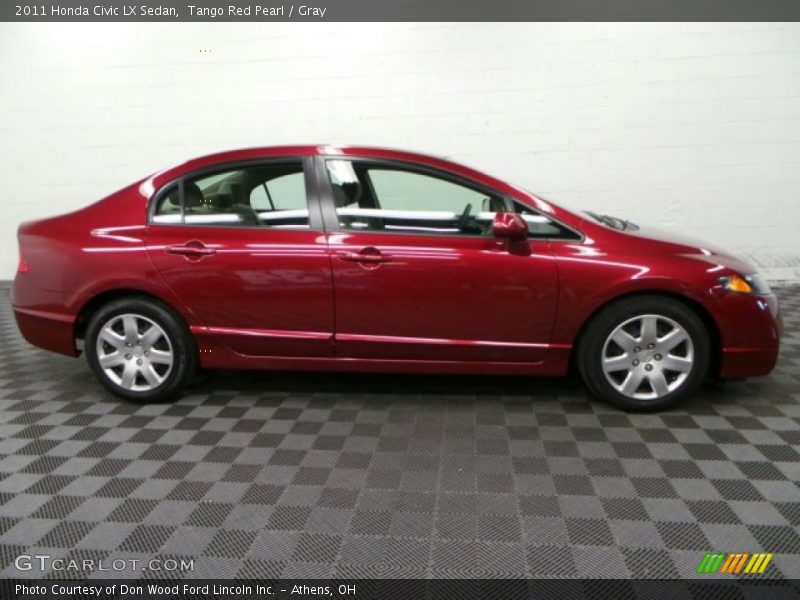 Tango Red Pearl / Gray 2011 Honda Civic LX Sedan