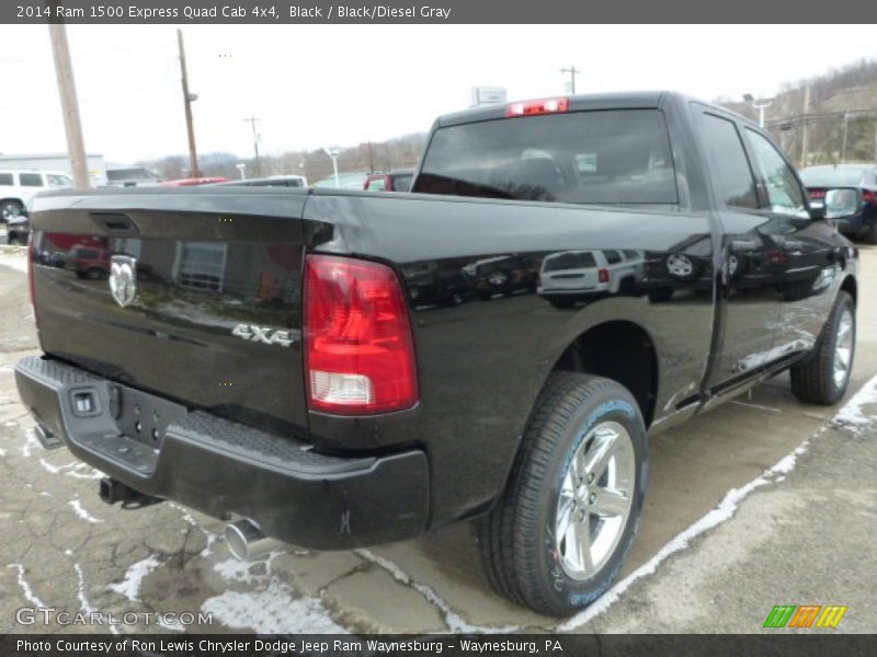 Black / Black/Diesel Gray 2014 Ram 1500 Express Quad Cab 4x4