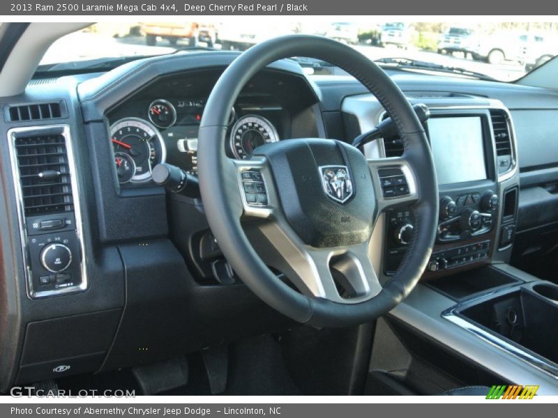 Deep Cherry Red Pearl / Black 2013 Ram 2500 Laramie Mega Cab 4x4