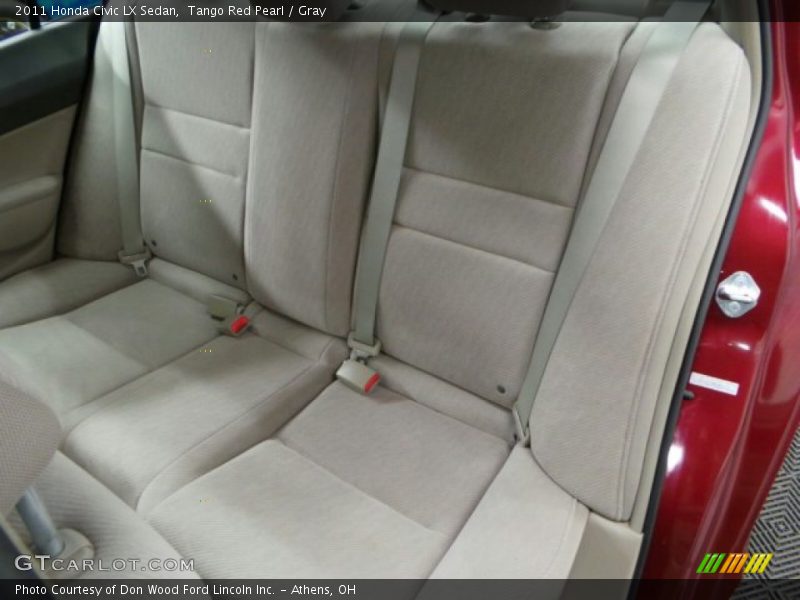Tango Red Pearl / Gray 2011 Honda Civic LX Sedan