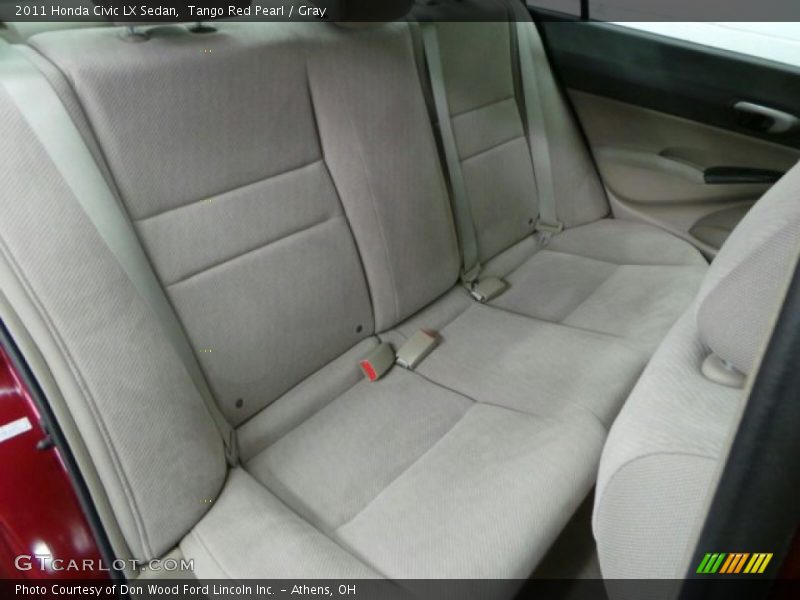 Tango Red Pearl / Gray 2011 Honda Civic LX Sedan