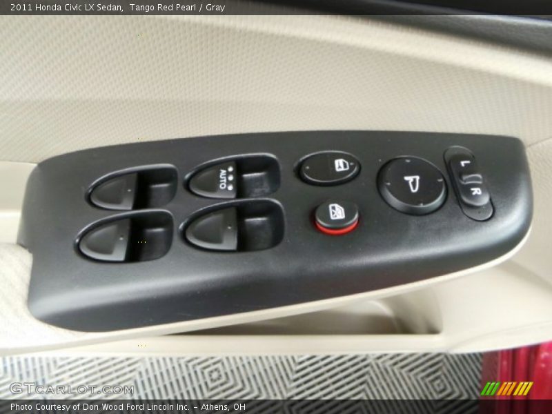 Tango Red Pearl / Gray 2011 Honda Civic LX Sedan