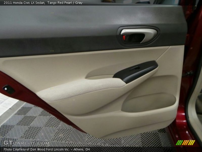 Tango Red Pearl / Gray 2011 Honda Civic LX Sedan