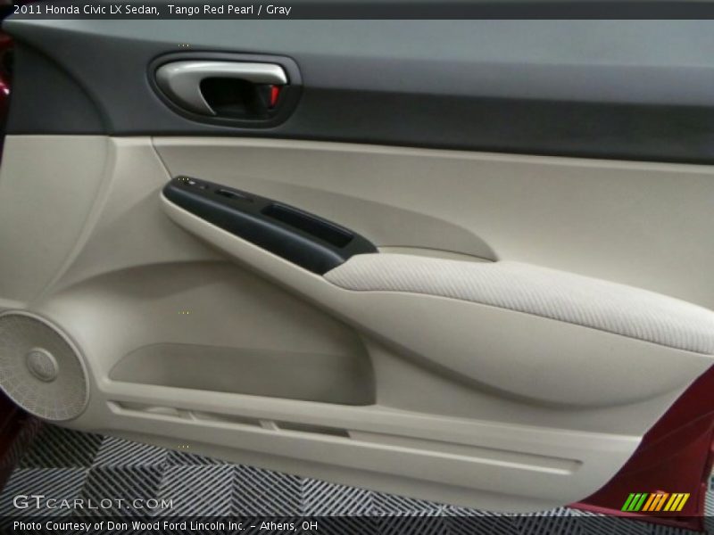 Tango Red Pearl / Gray 2011 Honda Civic LX Sedan