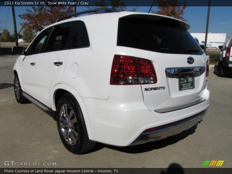 Snow White Pearl / Gray 2013 Kia Sorento SX V6