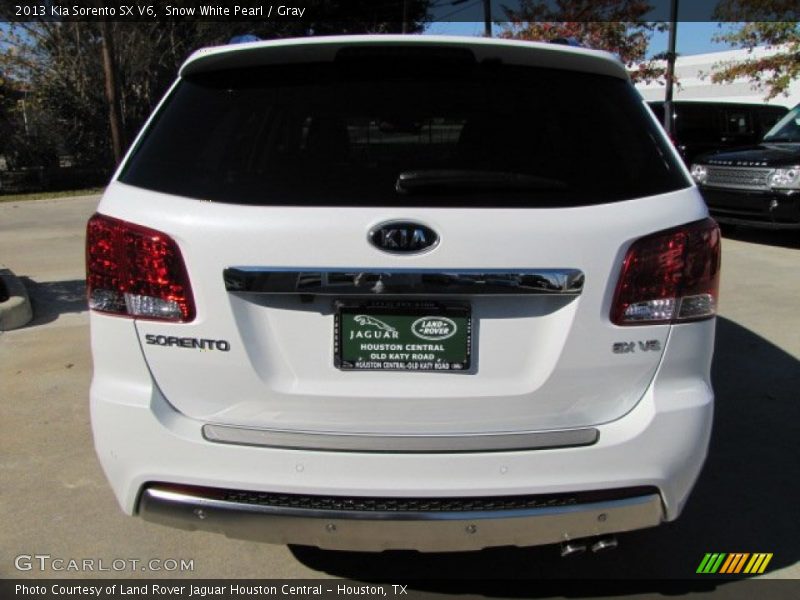 Snow White Pearl / Gray 2013 Kia Sorento SX V6