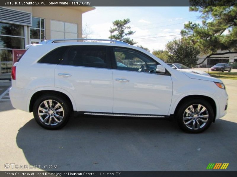 Snow White Pearl / Gray 2013 Kia Sorento SX V6