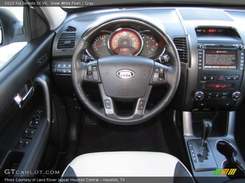 Snow White Pearl / Gray 2013 Kia Sorento SX V6