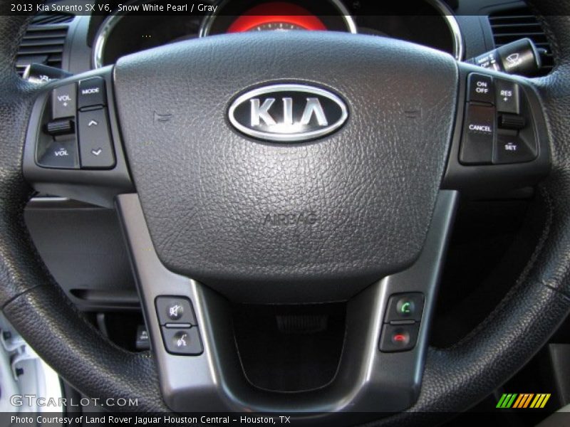 Snow White Pearl / Gray 2013 Kia Sorento SX V6