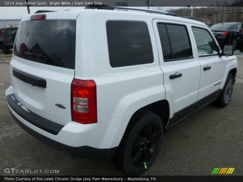 Bright White / Dark Slate Gray 2014 Jeep Patriot Sport