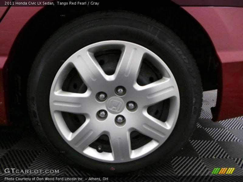 Tango Red Pearl / Gray 2011 Honda Civic LX Sedan