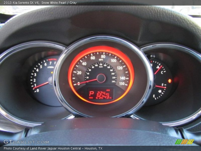 Snow White Pearl / Gray 2013 Kia Sorento SX V6
