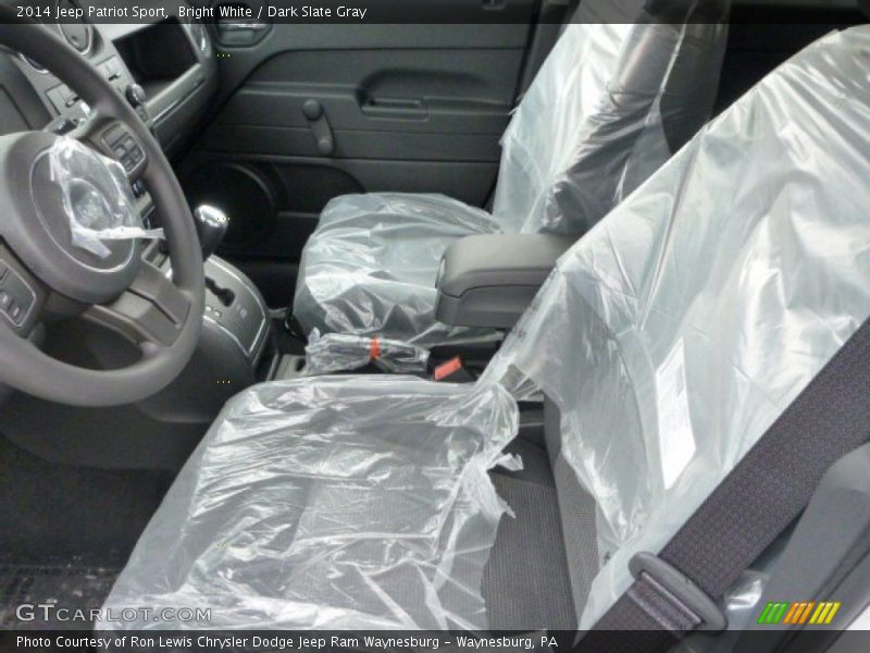 Bright White / Dark Slate Gray 2014 Jeep Patriot Sport