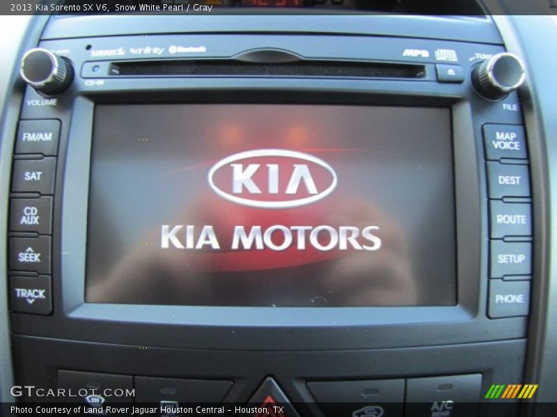 Snow White Pearl / Gray 2013 Kia Sorento SX V6
