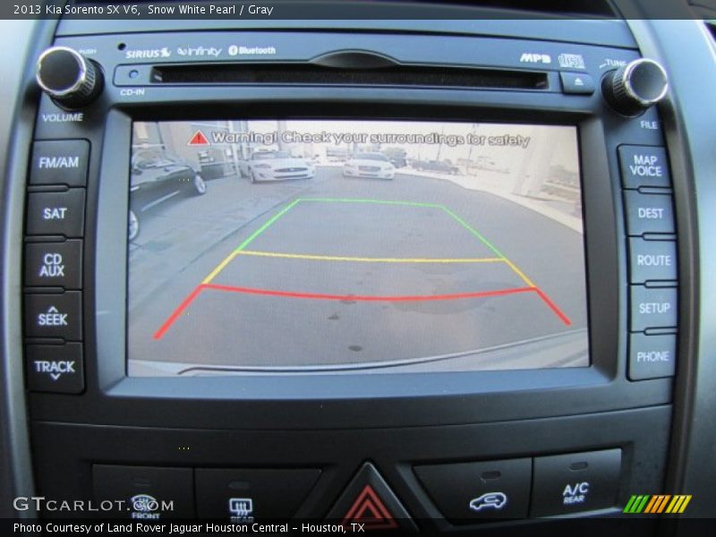 Snow White Pearl / Gray 2013 Kia Sorento SX V6