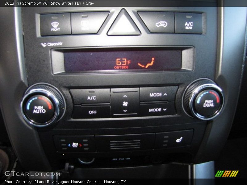 Snow White Pearl / Gray 2013 Kia Sorento SX V6