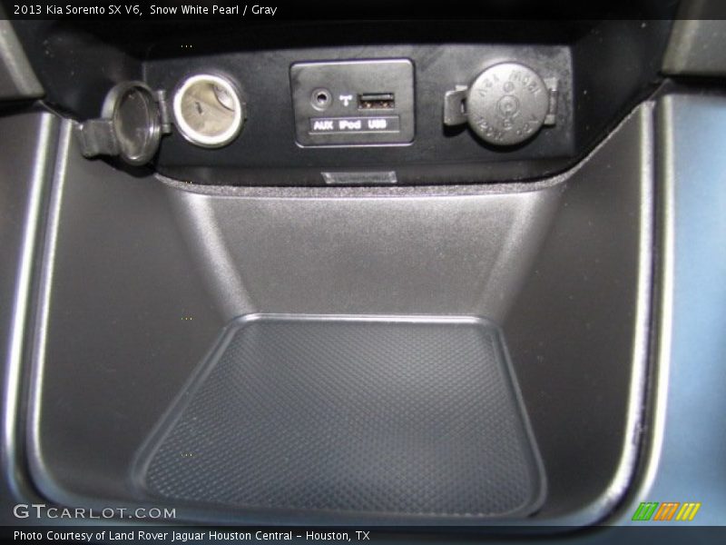 Snow White Pearl / Gray 2013 Kia Sorento SX V6