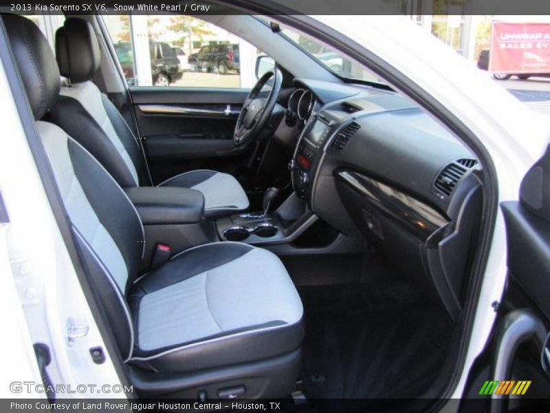 Snow White Pearl / Gray 2013 Kia Sorento SX V6
