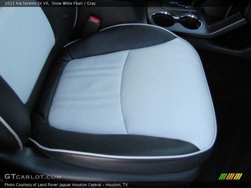 Snow White Pearl / Gray 2013 Kia Sorento SX V6