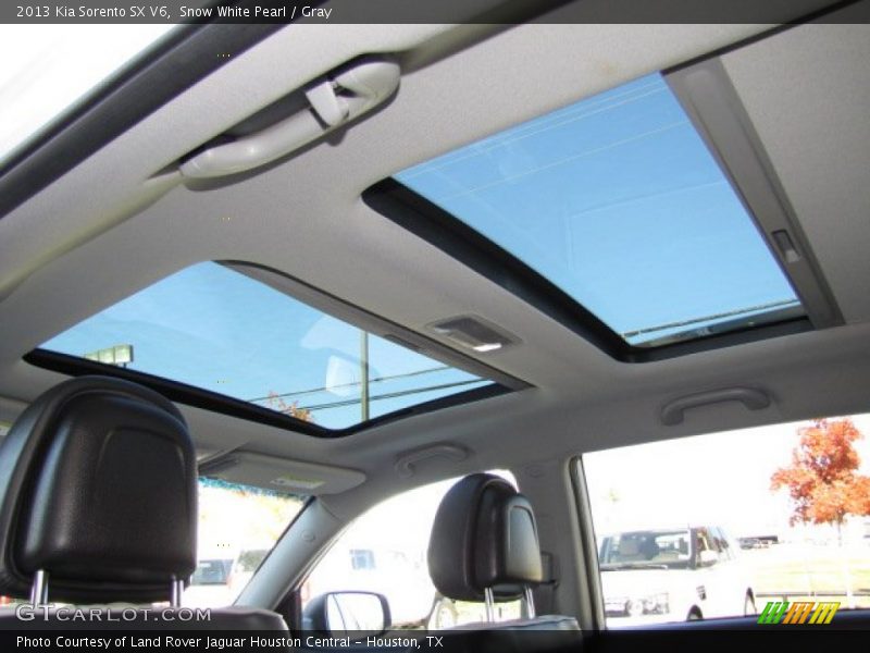 Snow White Pearl / Gray 2013 Kia Sorento SX V6