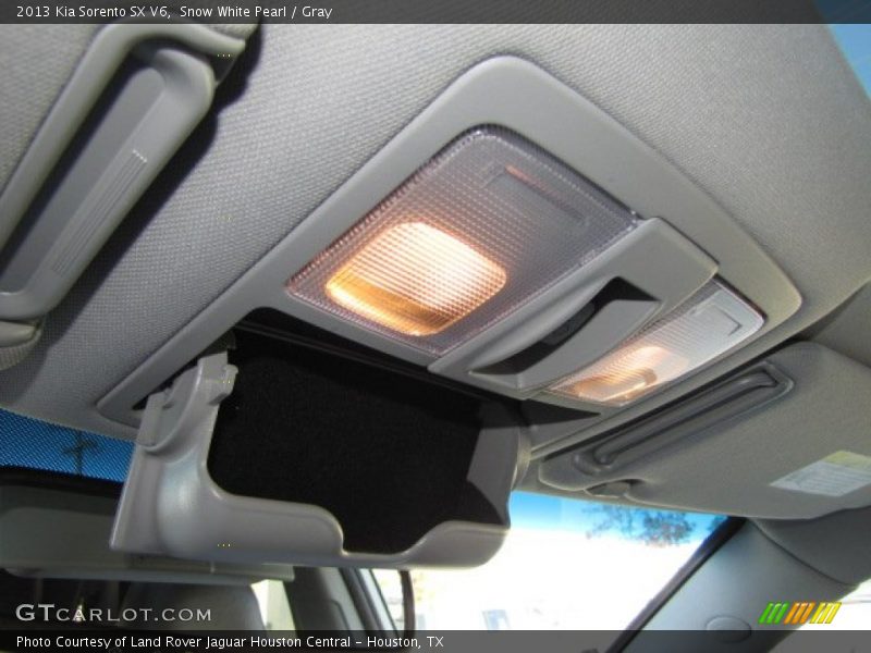 Snow White Pearl / Gray 2013 Kia Sorento SX V6