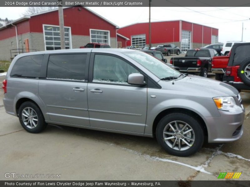 Billet Silver Metallic / Black/Light Graystone 2014 Dodge Grand Caravan SE