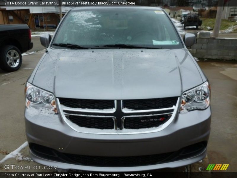 Billet Silver Metallic / Black/Light Graystone 2014 Dodge Grand Caravan SE