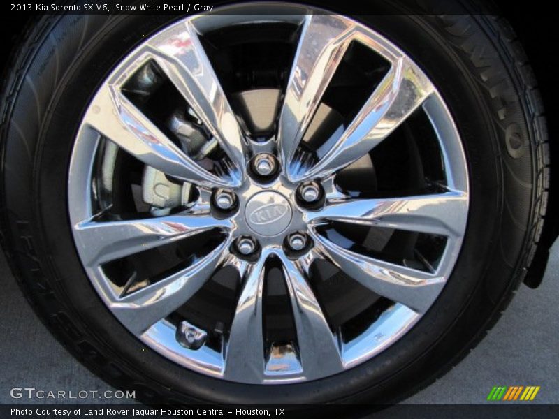 Snow White Pearl / Gray 2013 Kia Sorento SX V6