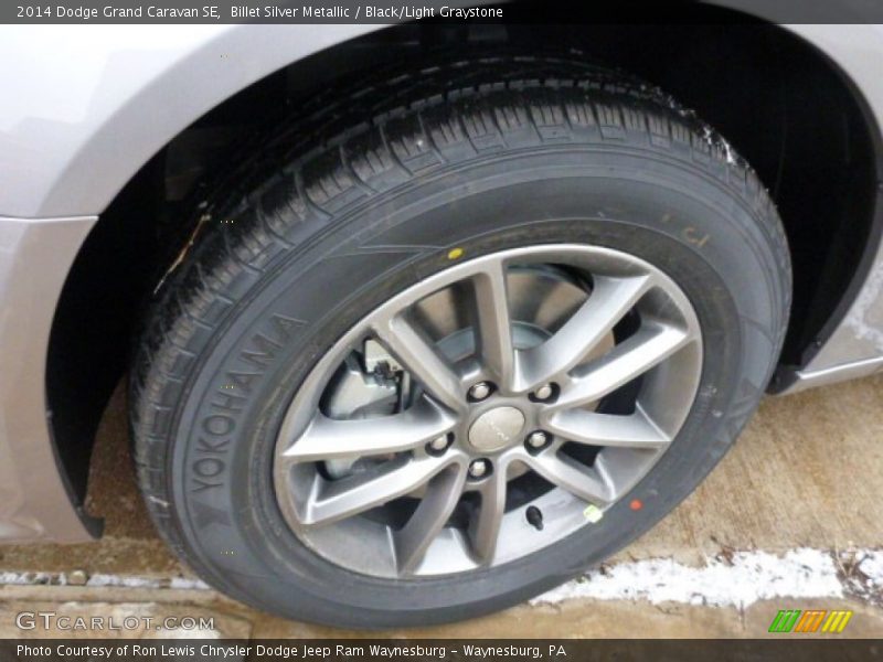 Billet Silver Metallic / Black/Light Graystone 2014 Dodge Grand Caravan SE
