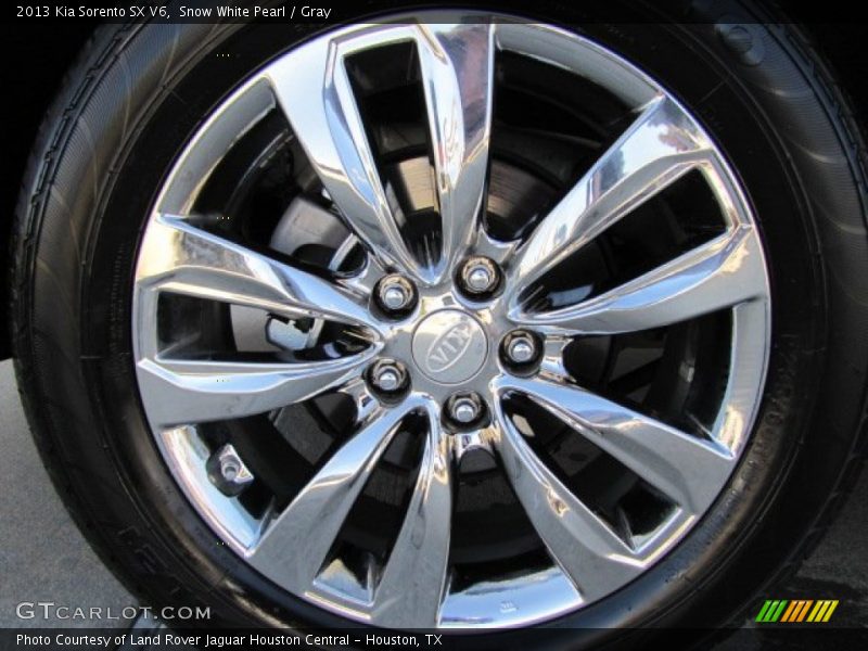 Snow White Pearl / Gray 2013 Kia Sorento SX V6