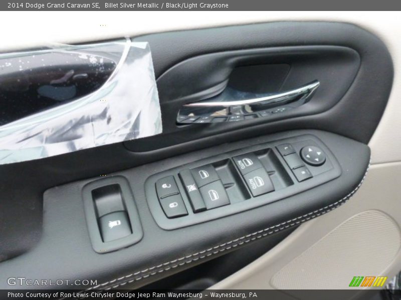 Billet Silver Metallic / Black/Light Graystone 2014 Dodge Grand Caravan SE