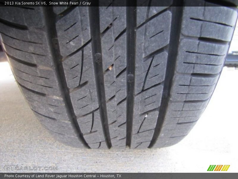 Snow White Pearl / Gray 2013 Kia Sorento SX V6